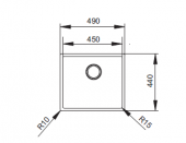 FREGADERO  ACERO INOXIDABLE AKTUELL 4540. SINTETIKA 