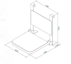 ASIENTO PLEGABLE CON BARRA ASIDERO MOD. 304 - BELTRAN