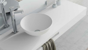 Lavabo sobre encimera solid-surface, Bolonia