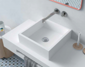 LAVABO SOLID SURFACE QUADRO. ANYWAYSOLID