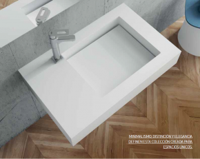 Encimera de baño a medida Solid Surface Tennessee. Anywaysolid.