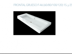 Lavabo de frontal Grueso.