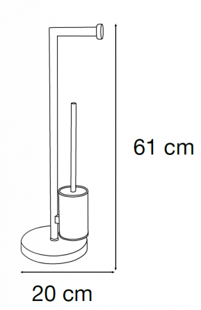 PORTAESCOBILLERO  DE PIE MODELO MEDITERRANEA 40247