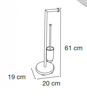 PORTAESCOBILLERO  DE PIE MODELO MEDITERRANEA 40243