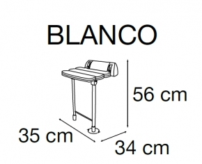 ASIENTO DE DUCHA ABATIBLE  10812 MEDITERRÁNEA