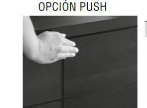 sistema de apertura Push Up