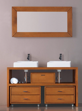 Mueble de baño a suelo con modulos. Paticosa. Navamuel