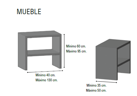 Encimera de baño de madera Panticosa. Navamuel