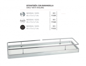 BELTRAN ESTANTERÍA CON BARANDILLA  DISEÑO TURÍN 11509 NOVEDAD