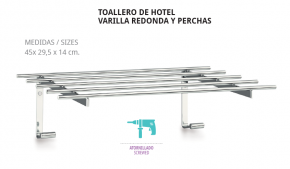  TOALLERO DE HOTEL VARILLA REDONDA   BELTRAN 8795