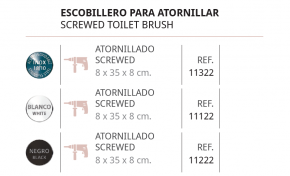 BELTRAN ESCOBILLERO PARA ATORNILLAR DISEÑO TOKIO