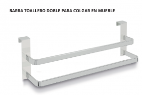 BARRA TOALLERO DOBLE PARA COLGAR EN MUEBLE 2260 BELTRAN