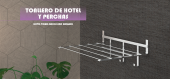 .TOALLEROS DE HOTEL RECTO DE PLETINA MODELO DUBAI BELTRAN