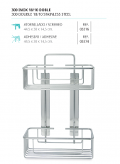 .JABONERA MODELO 300 INOX DOBLE  - BELTRAN 03316 / 03374