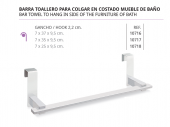 .BELTRAN BARRA TOALLERO PARA COLGAR EN COSTADO MUEBLE DE BAÑO 