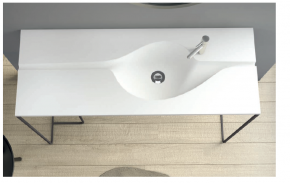 Encimera de baño Solid Surface Oval plus. Mundilite