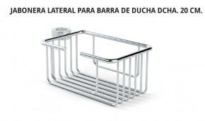 BELTRAN JABONERA LATERAL PARA BARRA DE DUCHA DERECHA 20 CM.
