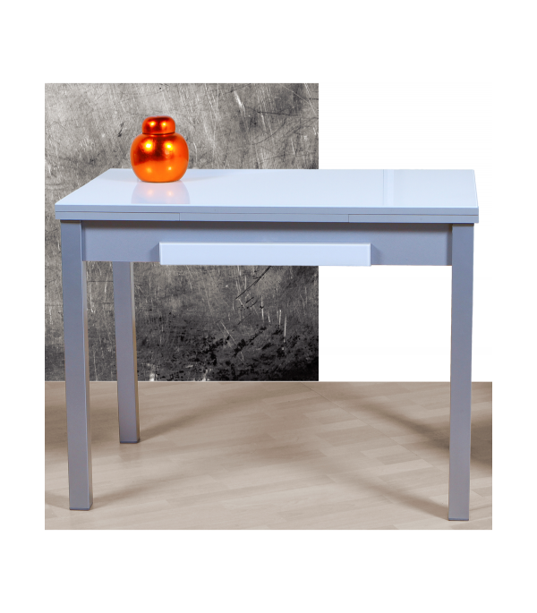 Mesa de cocina extensible con tapa de cristal Juan Reig 315 C Cocina Medida  Mesa 100x60 cm.