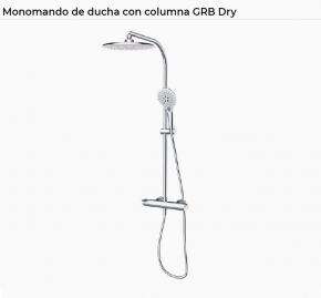 COLUMNA DE DUCHA MODELO DRY NUEVO GRB 