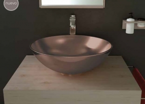 LAVABO DE CERÁMICA SOBRE ENCIMERA BOL BRONCE - DECORATIVO ARTANDBATH