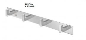 PERCHA CON 4 POMOS DE MEDITERRANEA NUEVO EN STOCK