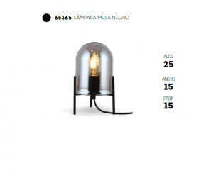 LAMPARA DE MESA DE HISPANOHOGAR 65365