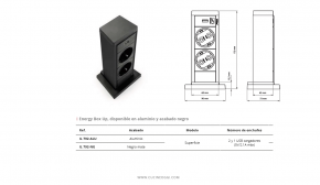 CUCINE OGGI  ENCHUFES DE SUPERFICIE ENERGY BOX UP NOVEDAD 