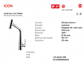 franke icon pull out spray