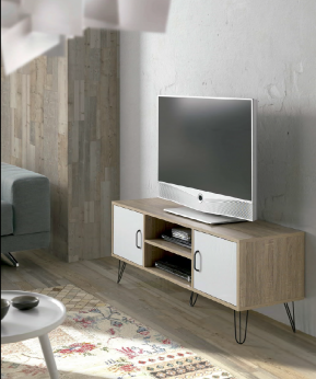 MUEBLE BAJO TV CAMBRIAN / BLANCO   HISPANOHOGAR 74450