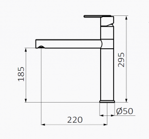 GRIFO DE COCINA ETERNAL HORIZONTAL GROBER