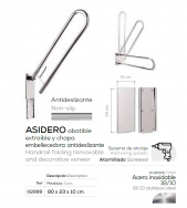 ASIDERO ABATIBLE EXTRAIBLE  Y CHAPA EMBELLECEDORA  BELTRAN 