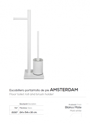 BELTRAN ESCOBILLERO PORTARROLLO DE PIE DISEÑO AMSTERDAM NOVEDAD