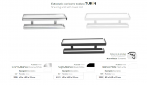 BELTRAN ESTANTERÍA PLETINA SOLID SURFACE CON TOALLERO NUEVO