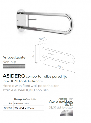 ASA DE PARED FIJO  MOD 304 - BELTRAN 02607