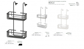 DOBLE   JABONERA CON PERCHA  - BELTRAN 3115