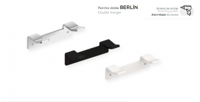 PERCHA DOBLE   MODELO BERLIN DE BELTRAN NOVEDAD 10055