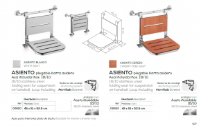 ASIENTO PLEGABLE CON BARRA ASIDERO MOD. 304 - BELTRAN