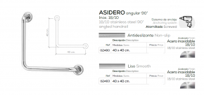 ASIDERO ANGULAR 90 BELTRAN 02480 / 02483