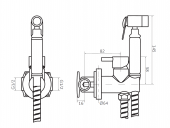 GRIFO CROMO  DE BIDE EMPOTRADO  GME 0390 NOVEDAD