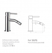 GRIFO DE BIDE MOMOMANDO SIRIO CROMO GME 3171