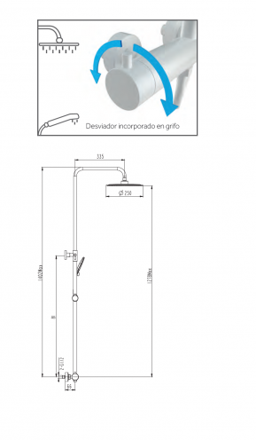 Columna ducha GME