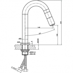 GRIFO DE LAVABO  IO´S-5 GME 3044