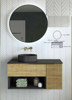 Mueble de baño Manila, 1 cajón, 1 puerta, 1 Estante. Kiobath