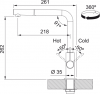 GRIFO DE COCINA NEPTUNE EVO PULL OUT FRANKE 115.0711.725