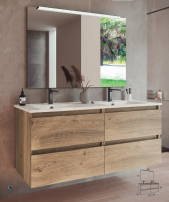 MUEBLE DE BAÑO 4 CAJONES KLOE CAMPOARAS. (Entrega inmediata)