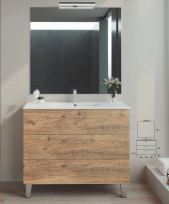 MUEBLE DE BAÑO 3 CAJONES PORTIMAR.CAMPOARAS.EN STOCK