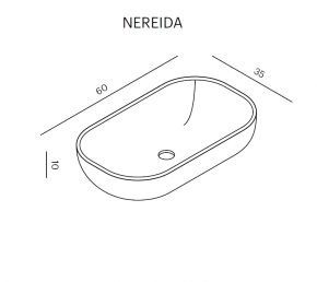 LAVABO SOBRE ENCIMERA  NEREIDA DE DOCCIA